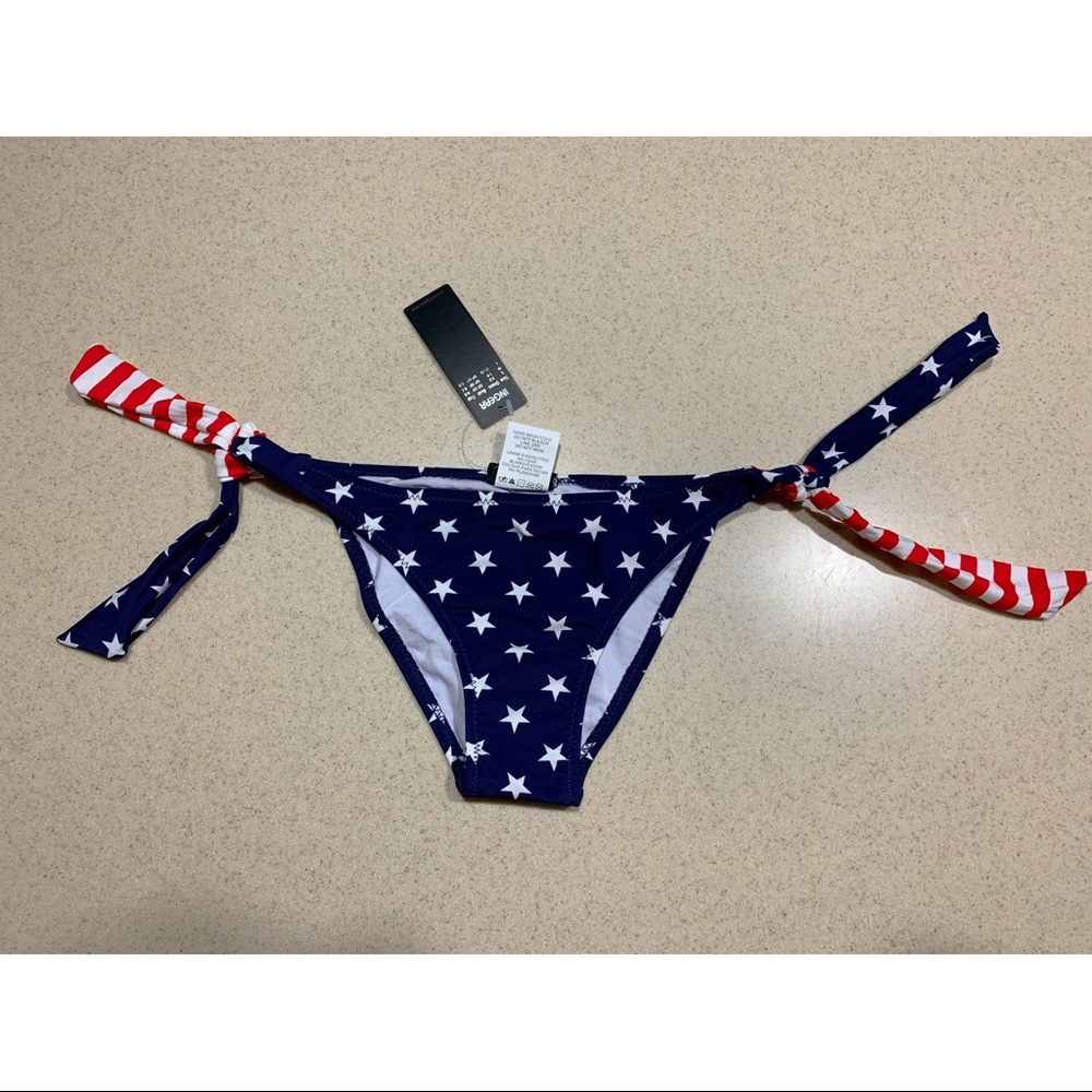 Size small American flag bikini bottoms